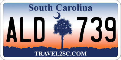 SC license plate ALD739