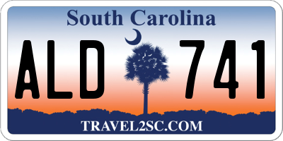 SC license plate ALD741