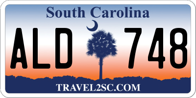 SC license plate ALD748