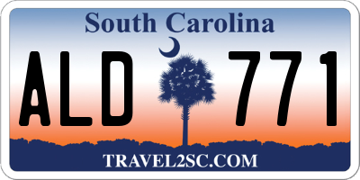 SC license plate ALD771