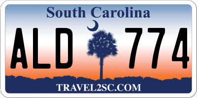 SC license plate ALD774