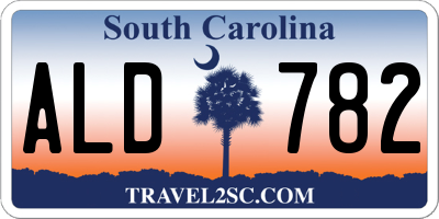 SC license plate ALD782