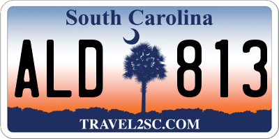 SC license plate ALD813