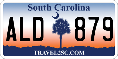 SC license plate ALD879