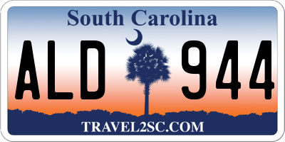 SC license plate ALD944