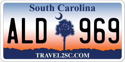SC license plate ALD969