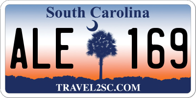 SC license plate ALE169