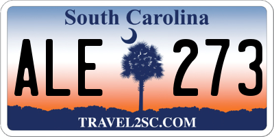 SC license plate ALE273