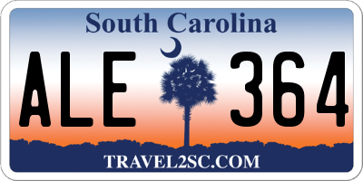 SC license plate ALE364