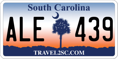 SC license plate ALE439