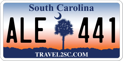 SC license plate ALE441