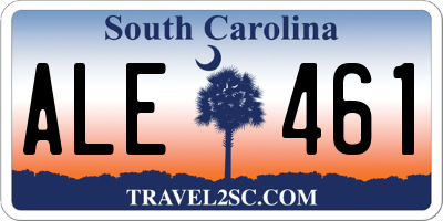 SC license plate ALE461