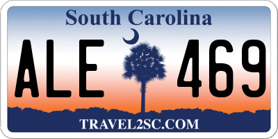 SC license plate ALE469