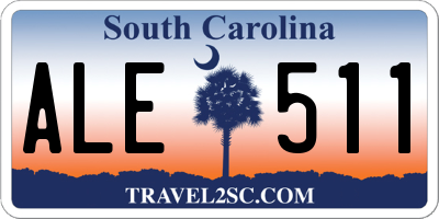 SC license plate ALE511