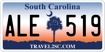 SC license plate ALE519