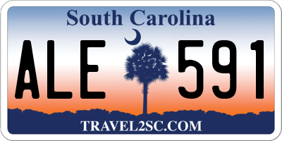 SC license plate ALE591
