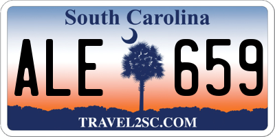 SC license plate ALE659