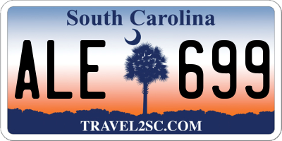 SC license plate ALE699