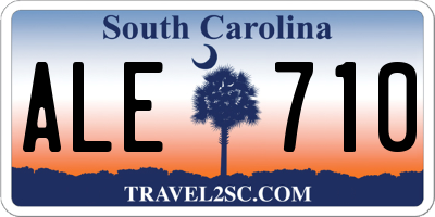 SC license plate ALE710