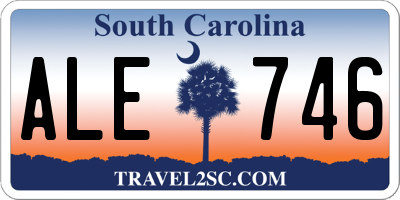 SC license plate ALE746
