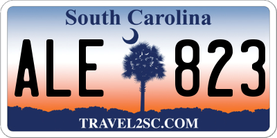 SC license plate ALE823