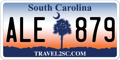 SC license plate ALE879