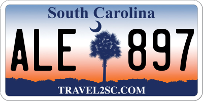 SC license plate ALE897