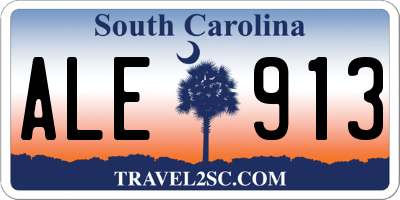 SC license plate ALE913