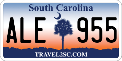 SC license plate ALE955