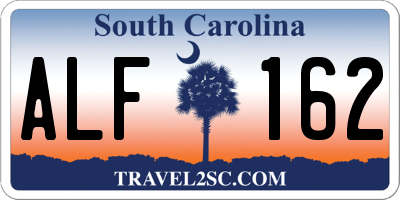 SC license plate ALF162