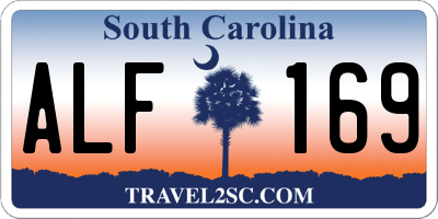 SC license plate ALF169