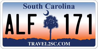 SC license plate ALF171