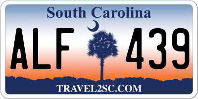 SC license plate ALF439