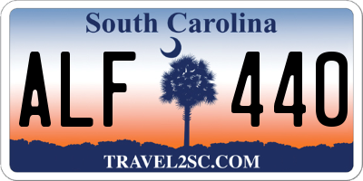 SC license plate ALF440