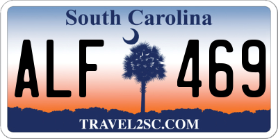 SC license plate ALF469