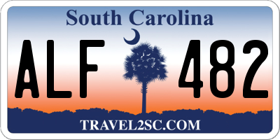SC license plate ALF482
