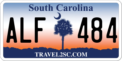 SC license plate ALF484