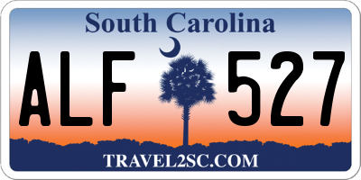 SC license plate ALF527