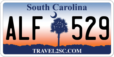 SC license plate ALF529