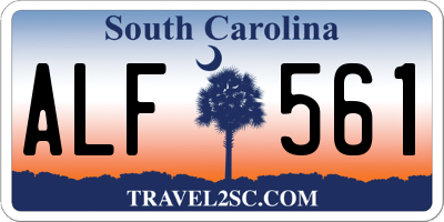 SC license plate ALF561