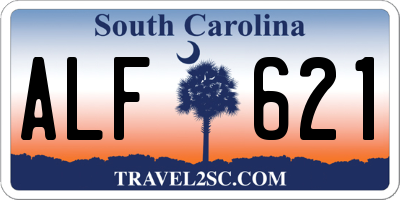 SC license plate ALF621