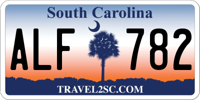 SC license plate ALF782