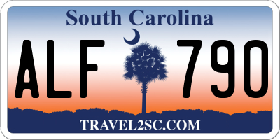 SC license plate ALF790