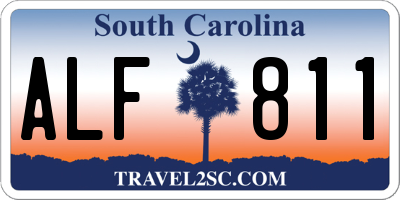 SC license plate ALF811