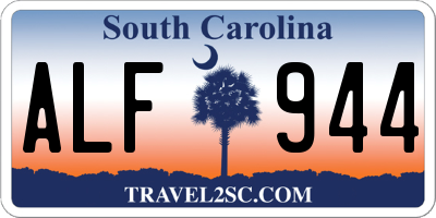 SC license plate ALF944