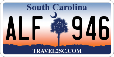 SC license plate ALF946