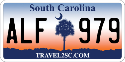 SC license plate ALF979