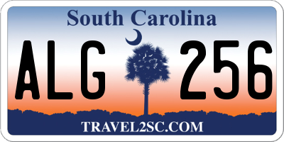 SC license plate ALG256