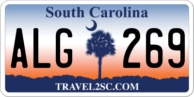 SC license plate ALG269