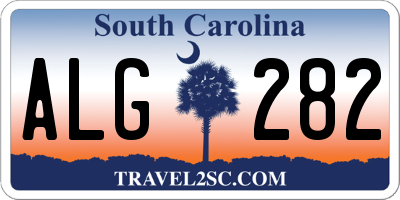 SC license plate ALG282